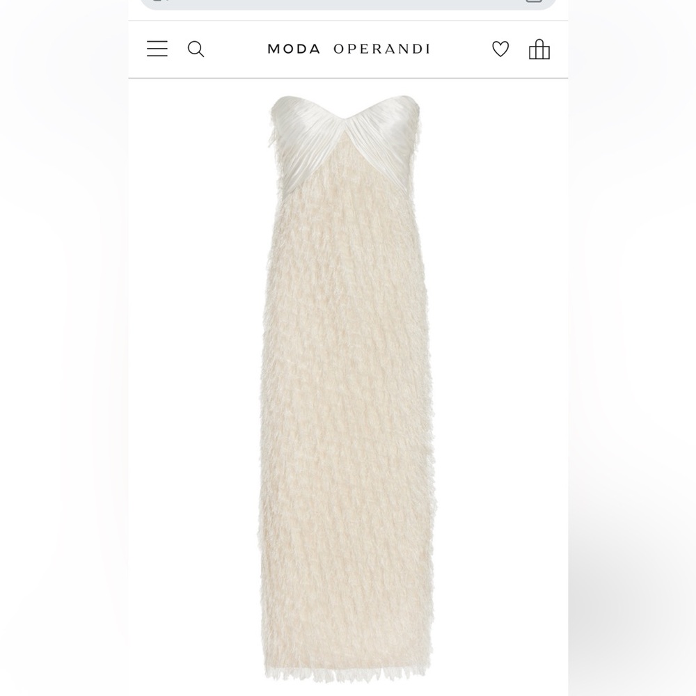 Alejandra Alonso Rojas Draped Bustier Midi Dress size 6 NWT